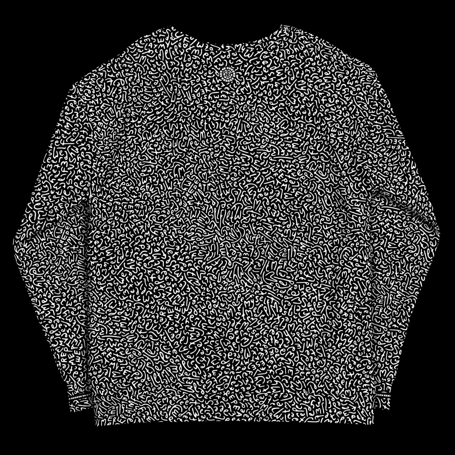 LMRM Letter Pattern B&W Recycled Crewneck Sweatshirt