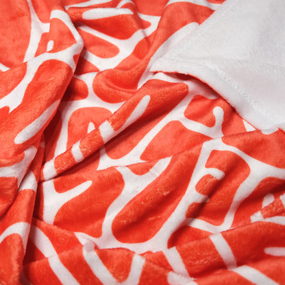 LOVE Bubbly Lettered Valentine Throw Blanket