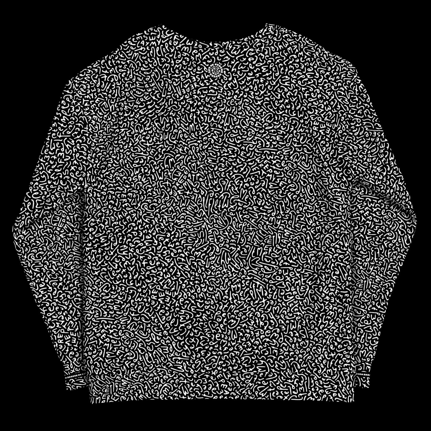 LMRM Letter Pattern B&W Recycled Crewneck Sweatshirt