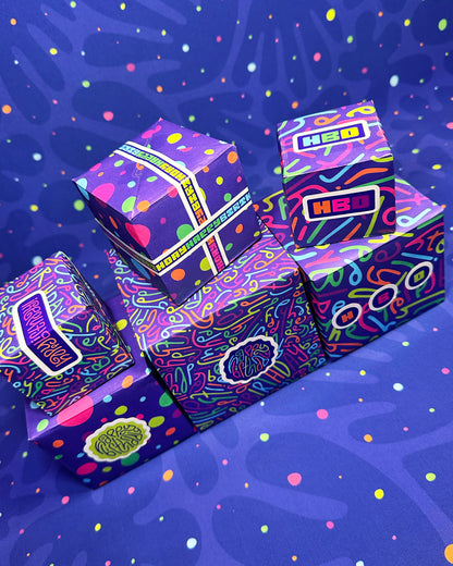 Happy Birthday Letter Pattern Wrapping Paper in Disco