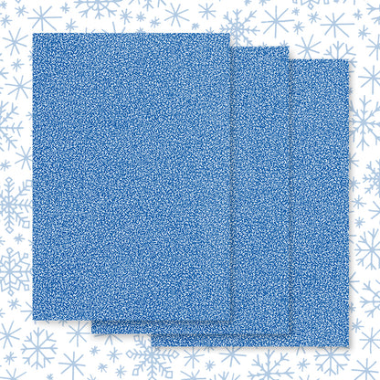 Happy Holidays Letter Pattern Wrapping Paper: Blue Letters x3