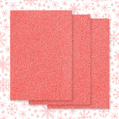 Happy Holidays Letter Pattern Wrapping Paper: Red Letters x3